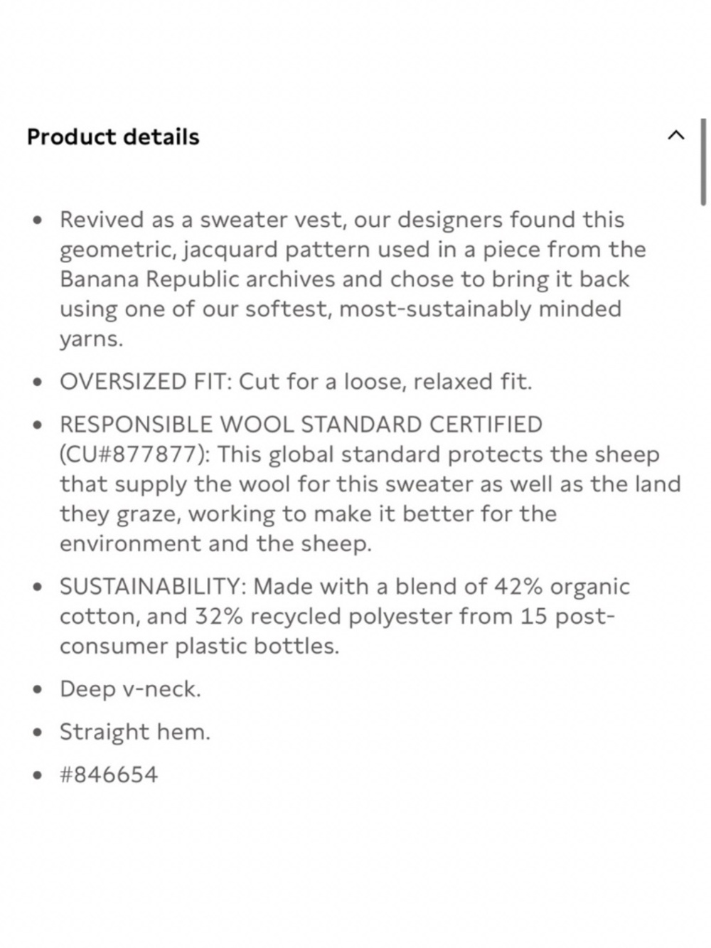 Banana Republic Heritage Oversized Sweater Vest.  size M/L - Picture 8 of 9